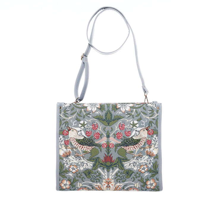 V&A Licensed Strawberry Thief Grey - City Bag-1