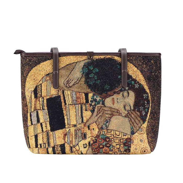 Gustav Klimt Gold Kiss  - College Bag-3