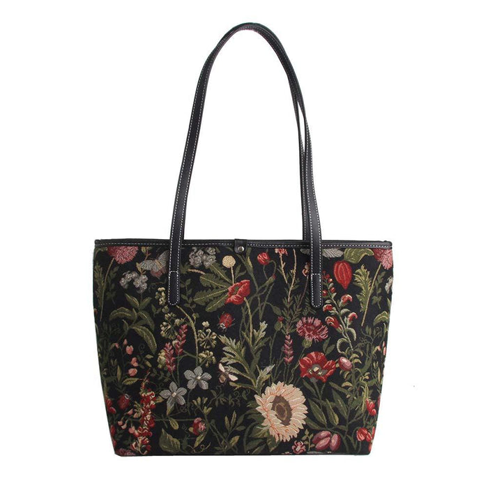 Morning Garden Black - College Bag - Love Thy Bargains