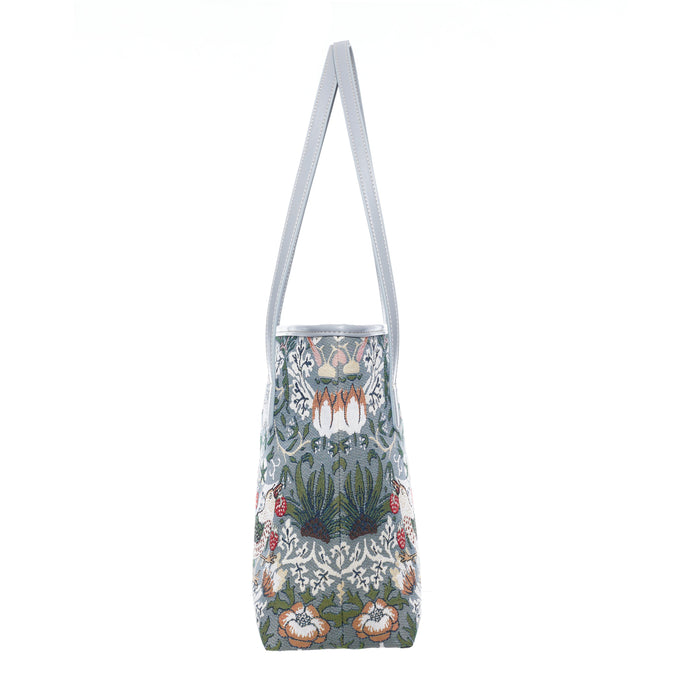 V&A Licensed Strawberry Thief Grey - College Bag-2