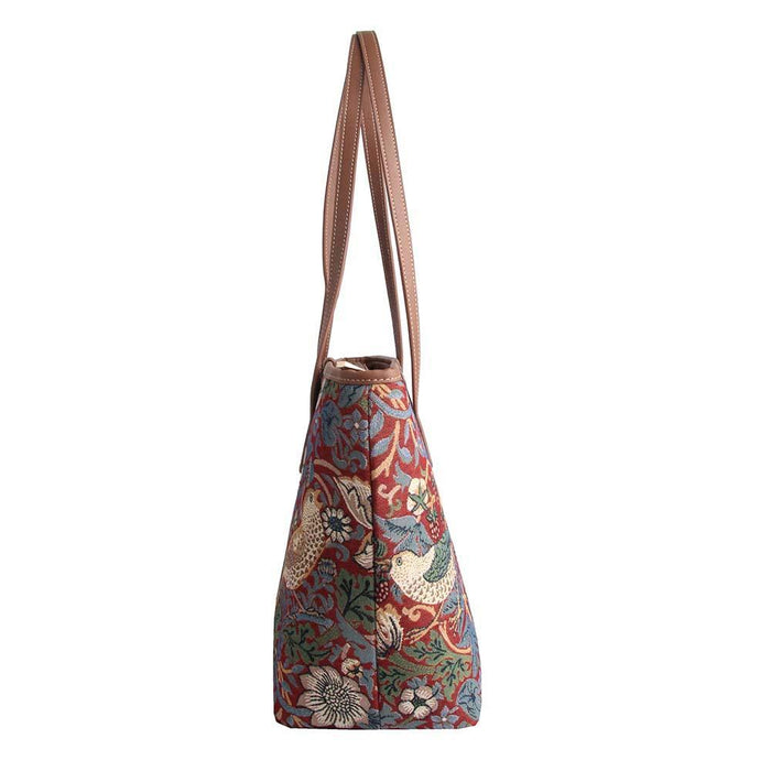 William Morris Strawberry Thief Red - College Bag - Love Thy Bargains