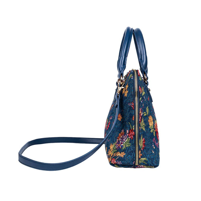 V&A Licensed Flower Meadow Blue - Convertible Bag-2