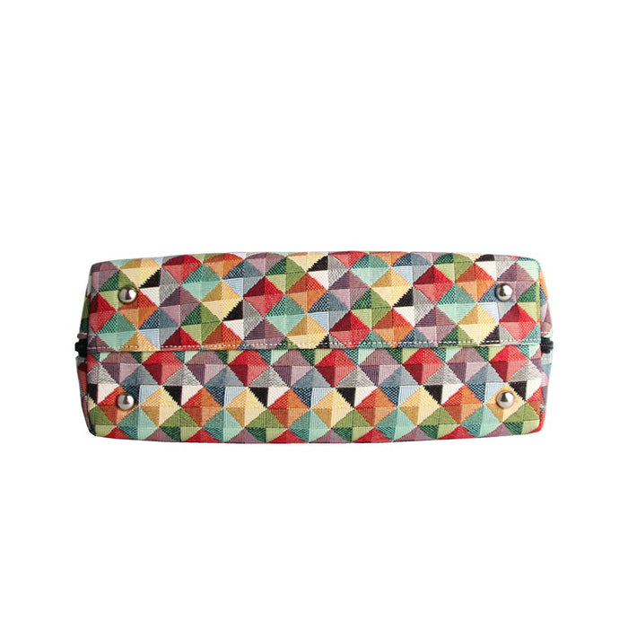 Multi Coloured Triangle - Convertible Bag-4