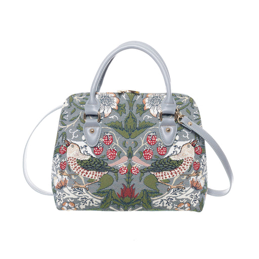 V&A Licensed Strawberry Thief Grey - Convertible Bag-0