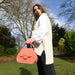 Celeste Handmade Leather Bag - Coral-3