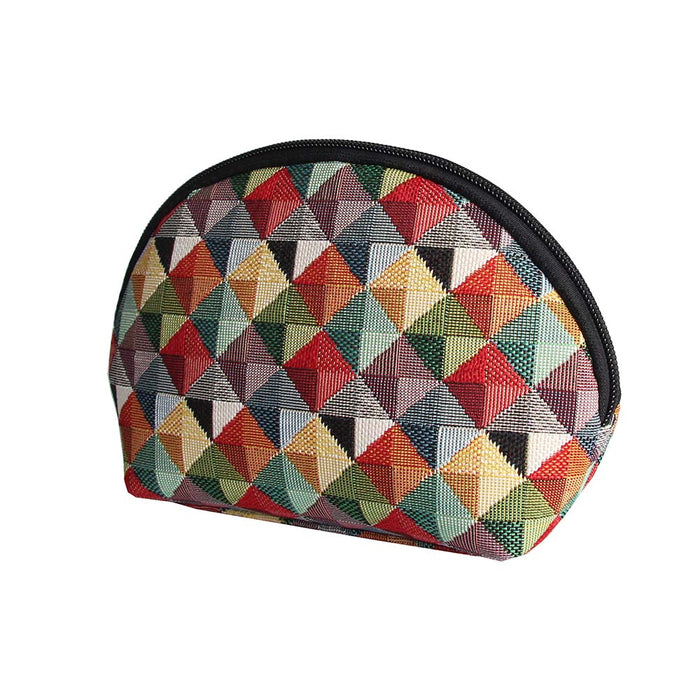 Multi Coloured Triangle - Cosmetic Bag-1