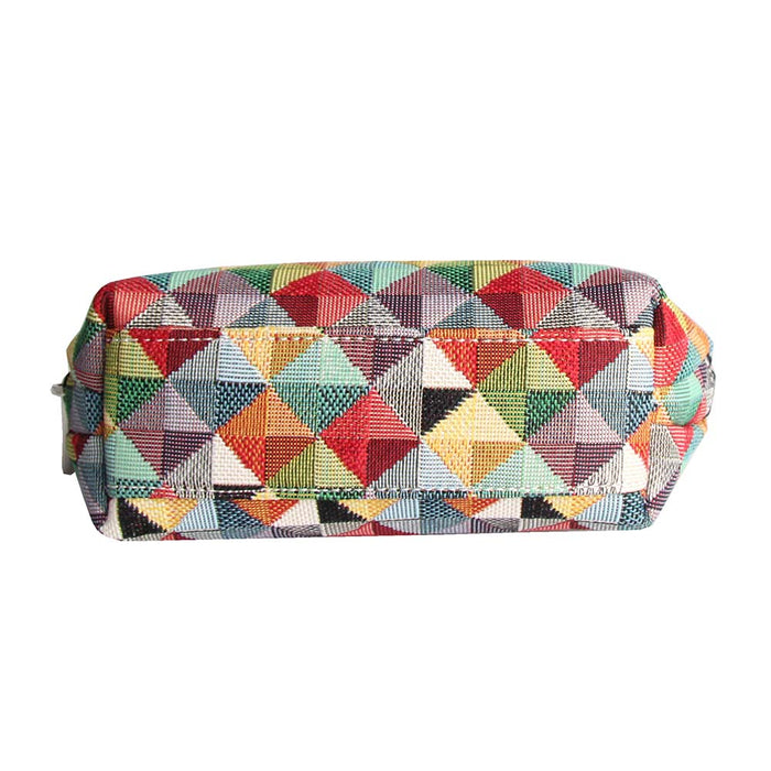 Multi Coloured Triangle - Cosmetic Bag-3