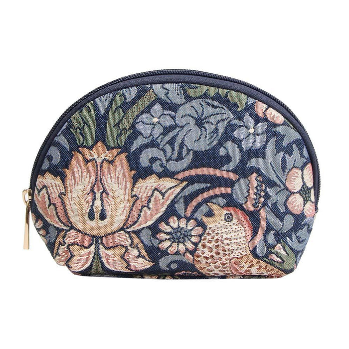 William Morris Strawberry Thief Blue - Cosmetic Bag-0