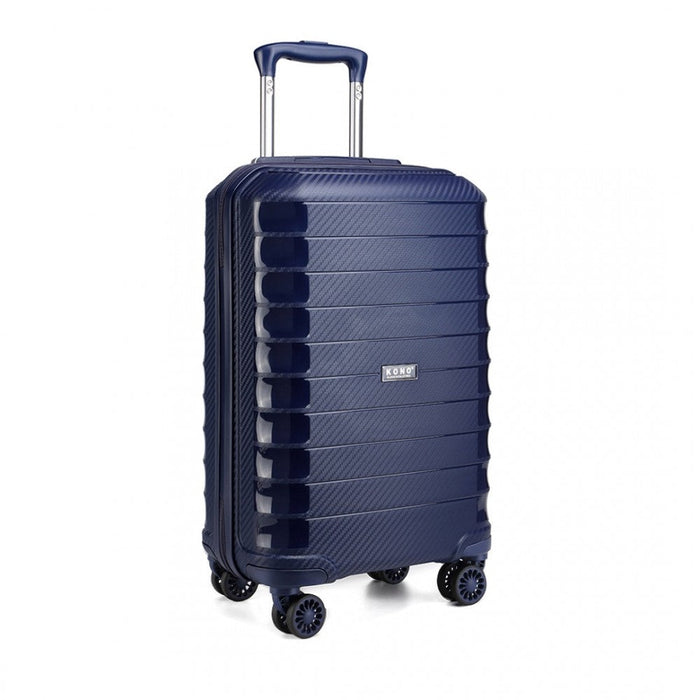 Cabin Size Classic Collection Polypropylene Luggage With Charging Interface - Navy Blue