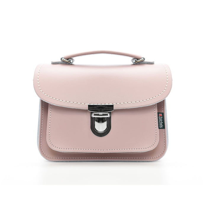 Luna Handmade Leather Bag - Rose Quartz-0