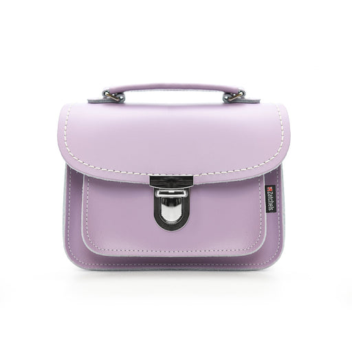 Luna Handmade Leather Bag - Pastel Violet-0