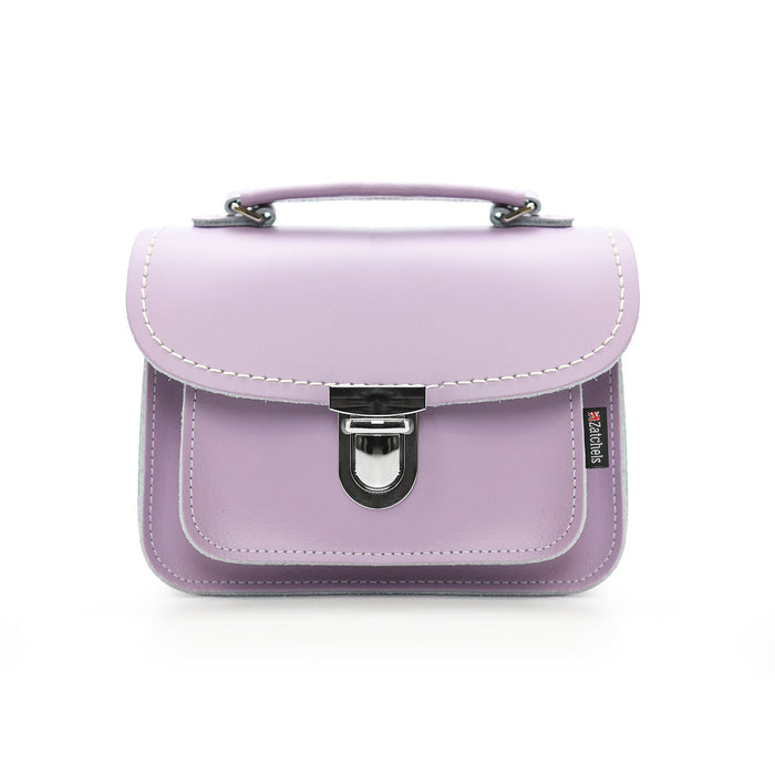 Luna Handmade Leather Bag - Pastel Violet-0