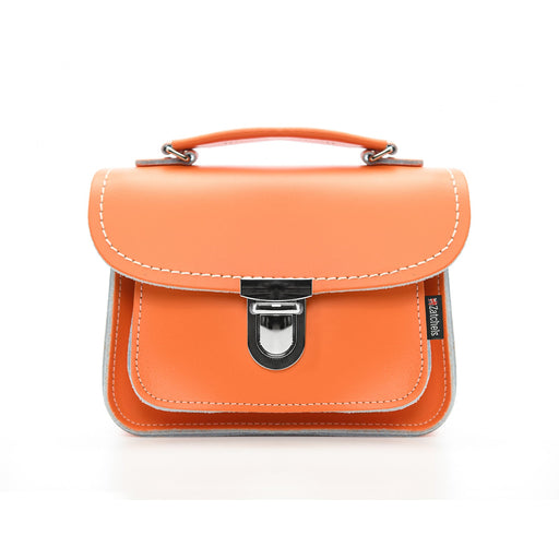 Luna Handmade Leather Bag - Orange-0