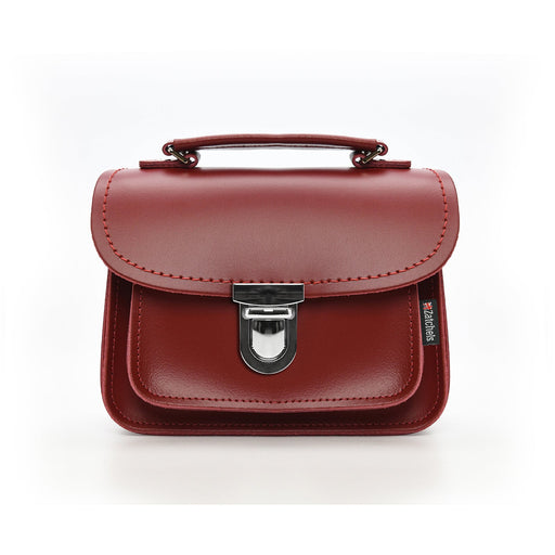 Luna Handmade Leather Bag - Red-0