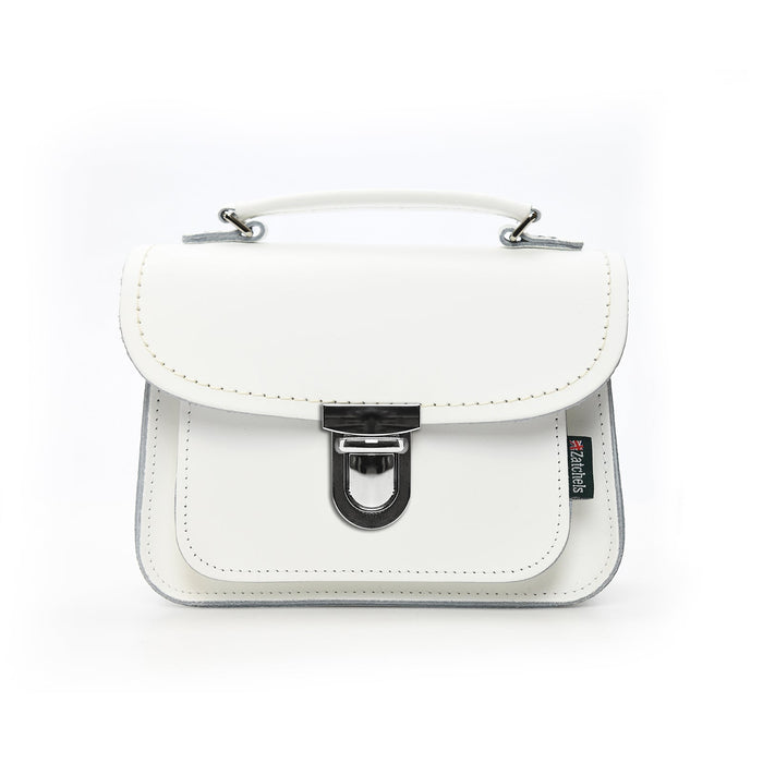 Luna Handmade Leather Bag - White-0