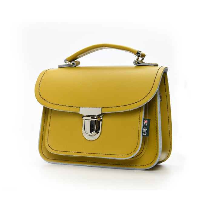 Luna Handmade Leather Bag - Yellow Ochre-1