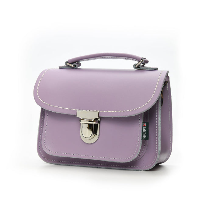 Luna Handmade Leather Bag - Pastel Violet-1