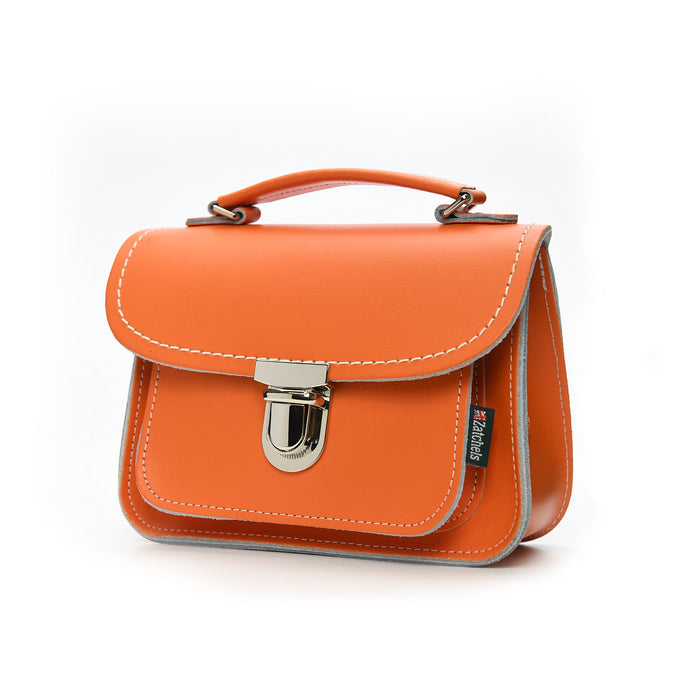 Luna Handmade Leather Bag - Orange-1