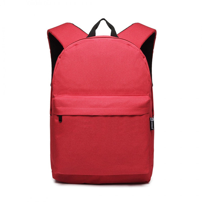 E1930 - Kono Large Functional Basic Backpack - Red - Love Thy Bargains