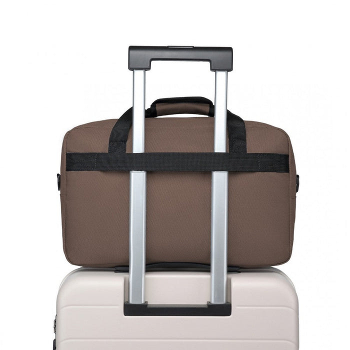 E1960m - Kono Lightweight Multi Purpose Unisex Sports Travel Duffel Bag - Brown