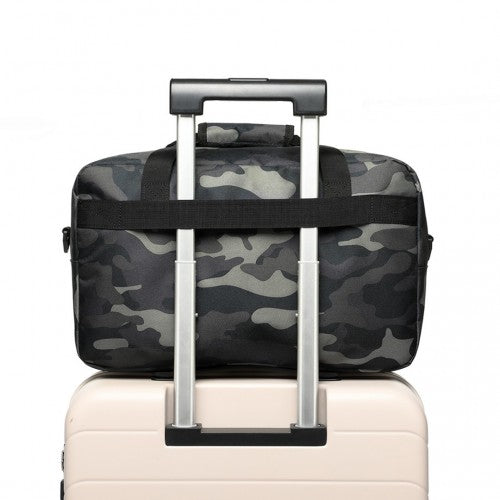 E1960m - Kono Lightweight Multi Purpose Unisex Sports Travel Duffel Bag - Camouflage