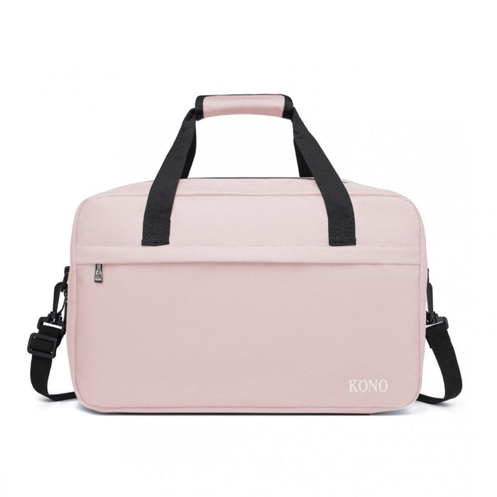 E1960m - Kono Lightweight Multi Purpose Unisex Sports Travel Duffel Bag - Pink