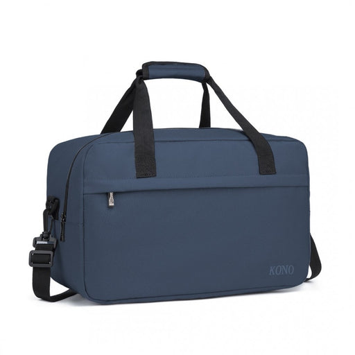 E1960m - Kono Lightweight Multi Purpose Unisex Sports Travel Duffel Bag - Black - Image 1
