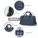 E1960m - Kono Lightweight Multi Purpose Unisex Sports Travel Duffel Bag - Navy - Image 6