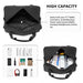 E1960s - Kono Lightweight Multi Purpose Unisex Sports Travel Duffel Bag - Black - Image 8