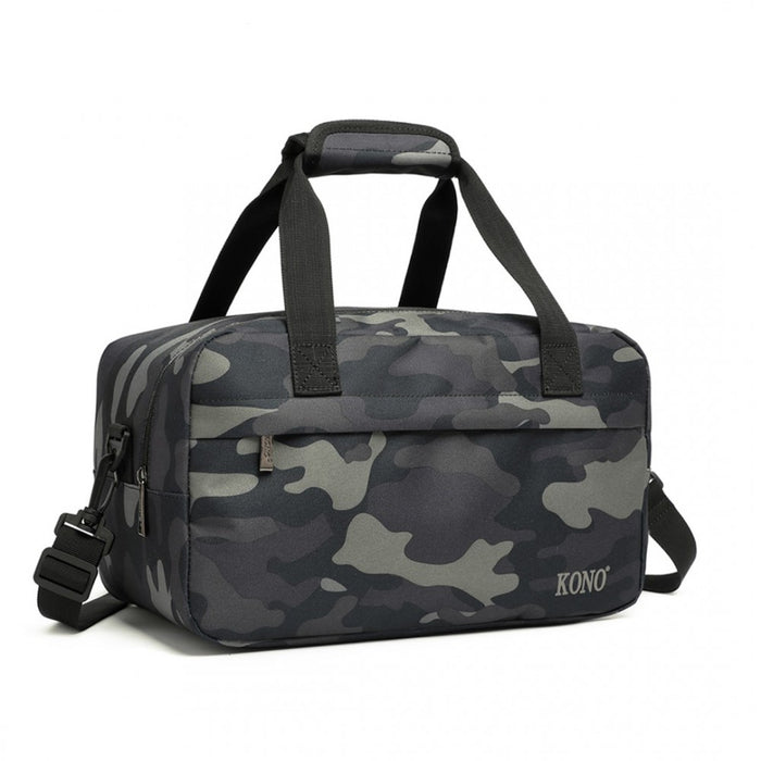 E1960s - Kono Lightweight Multi Purpose Unisex Sports Travel Duffel Bag - Camouflage - Image 1