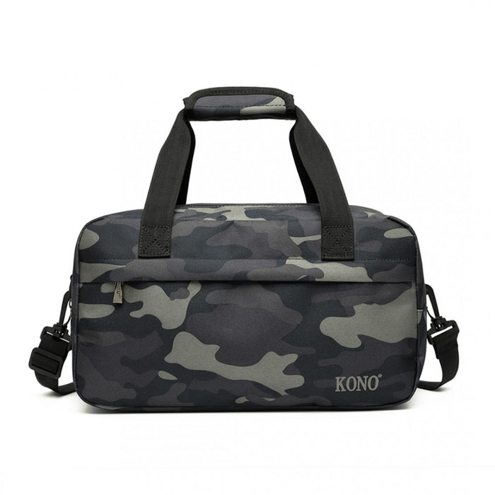 E1960s - Kono Lightweight Multi Purpose Unisex Sports Travel Duffel Bag - Camouflage - Image 2