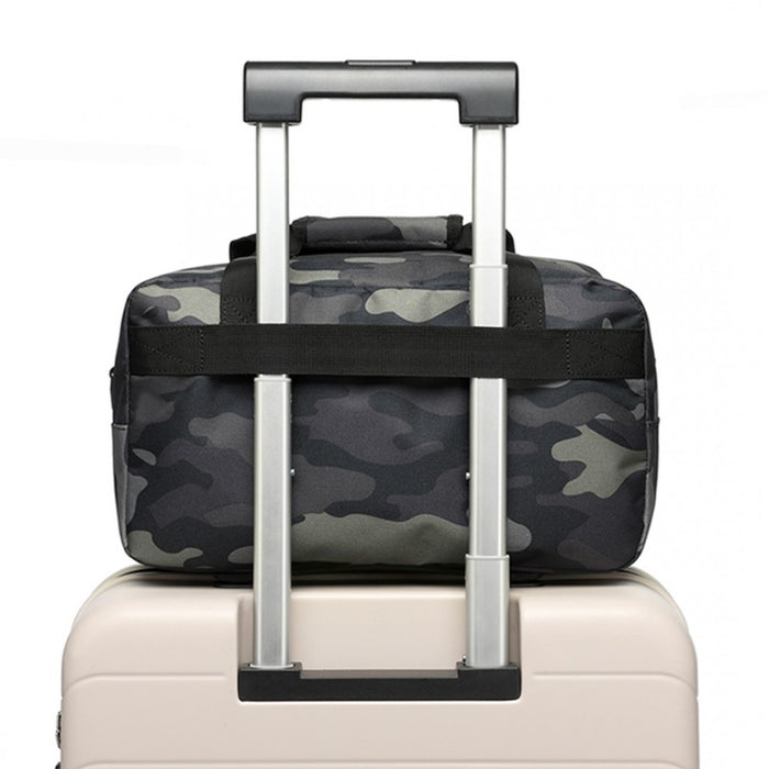 E1960s - Kono Lightweight Multi Purpose Unisex Sports Travel Duffel Bag - Camouflage - Image 9