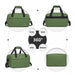 E1960s - Kono Lightweight Multi Purpose Unisex Sports Travel Duffel Bag - Green - Image 3