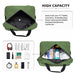 E1960s - Kono Lightweight Multi Purpose Unisex Sports Travel Duffel Bag - Green - Image 7