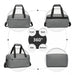 E1960s - Kono Lightweight Multi Purpose Unisex Sports Travel Duffel Bag - Grey - Image 3