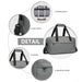 E1960s - Kono Lightweight Multi Purpose Unisex Sports Travel Duffel Bag - Grey - Image 6