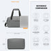 E1960s - Kono Lightweight Multi Purpose Unisex Sports Travel Duffel Bag - Grey - Image 4