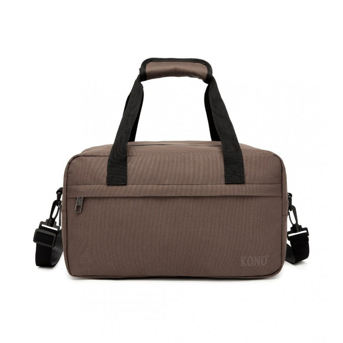 E1960s - Kono Lightweight Multi Purpose Unisex Sports Travel Duffel Bag - Brown