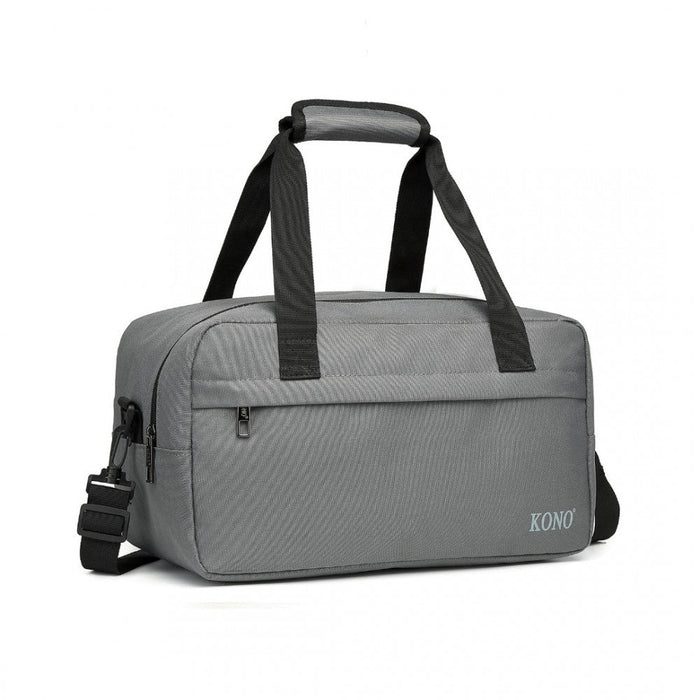 E1960s - Kono Lightweight Multi Purpose Unisex Sports Travel Duffel Bag - Grey