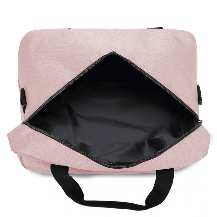 E1960s - Kono Lightweight Multi Purpose Unisex Sports Travel Duffel Bag - Pink