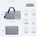 E1960s - Kono Lightweight Multi Purpose Unisex Sports Travel Duffel Bag - Light Grey - Image 4