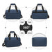 E1960s - Kono Lightweight Multi Purpose Unisex Sports Travel Duffel Bag - Navy - Image 3