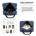 E1960s - Kono Lightweight Multi Purpose Unisex Sports Travel Duffel Bag - Navy - Image 8