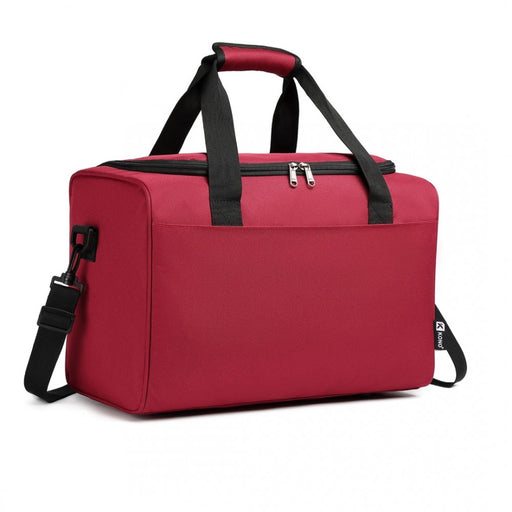 E2016s - Kono Structured Travel Duffle Bag - Burgundy - Image 1