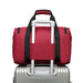E2016s - Kono Structured Travel Duffle Bag - Burgundy - Image 8