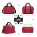 E2016s - Kono Structured Travel Duffle Bag - Burgundy - Image 3