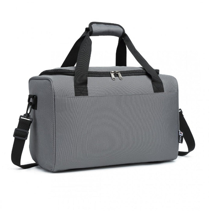 E2016s - Kono Structured Travel Duffle Bag - Grey