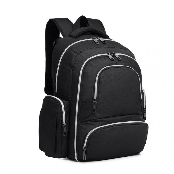 E6706 - Kono Large Capacity Multi Function Baby Diaper Backpack Black