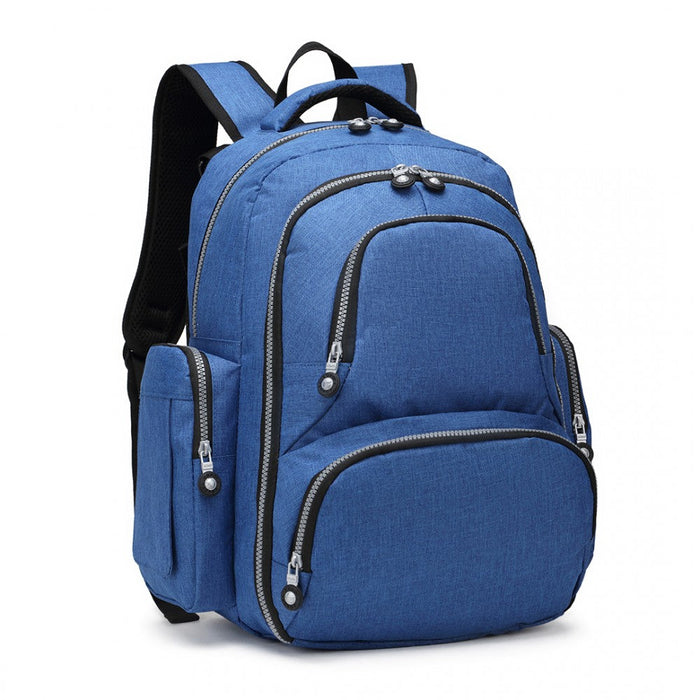 E6706 - Kono Large Capacity Multi Function Baby Diaper Backpack Blue