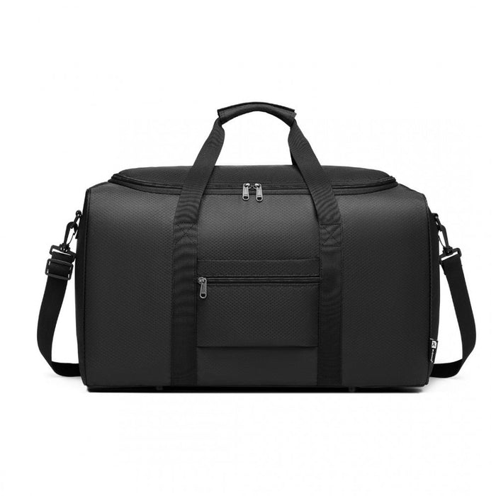 Ea2112 - Kono Waterproof Lightweight Travel Duffle Bag Sports Holdall - Black